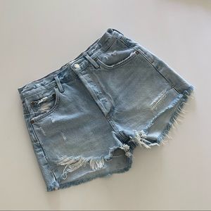 Agolde “Jaden” High-Rise shorts in Surreal